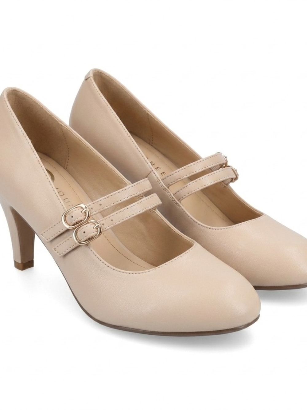 Journee Collection Nude Mary Jane Pumps - Size 8 Wide - New In Box